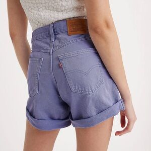 Vintage Inspired Levi’s 80s Rolled Mom Denim Short - Dusty Persian Violet